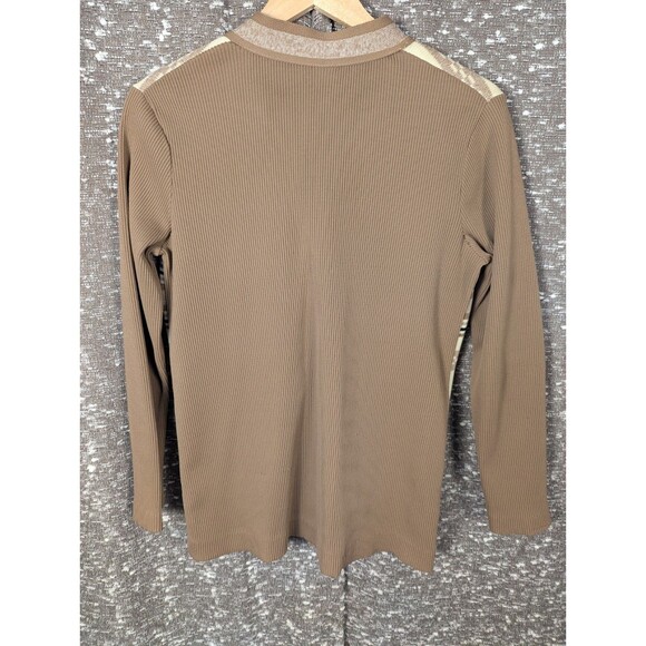 Vintage Brown/Cream‎ Striped Button Cardigan Womens Size 14 - Picture 5 of 8